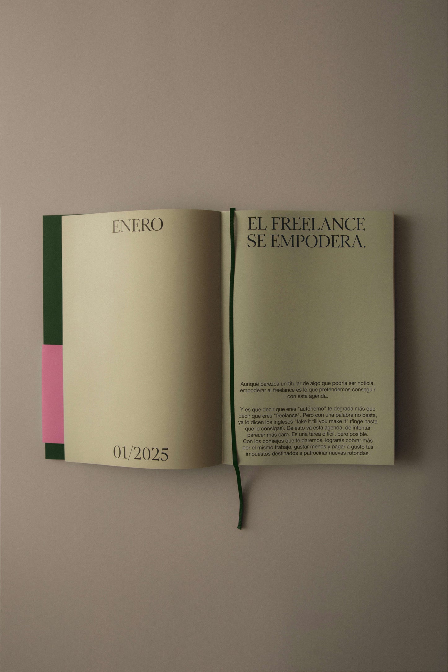 Agenda Freelance 2025 - Verde