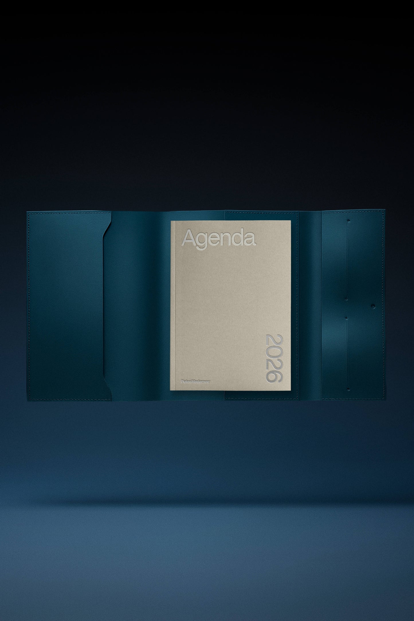 Pack Agenda Gris + Funda Piel