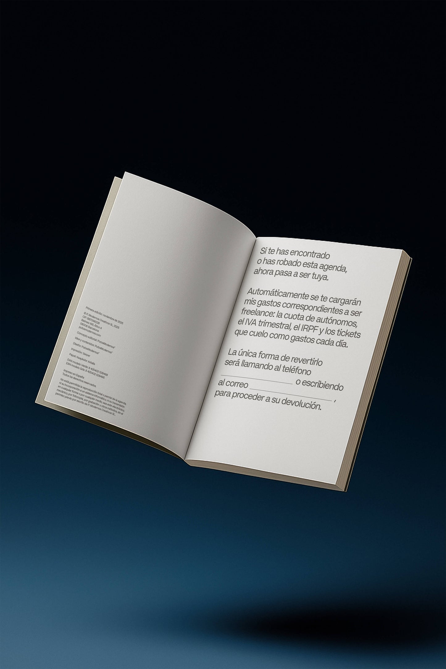 Agenda Freelance 2026 - Gris