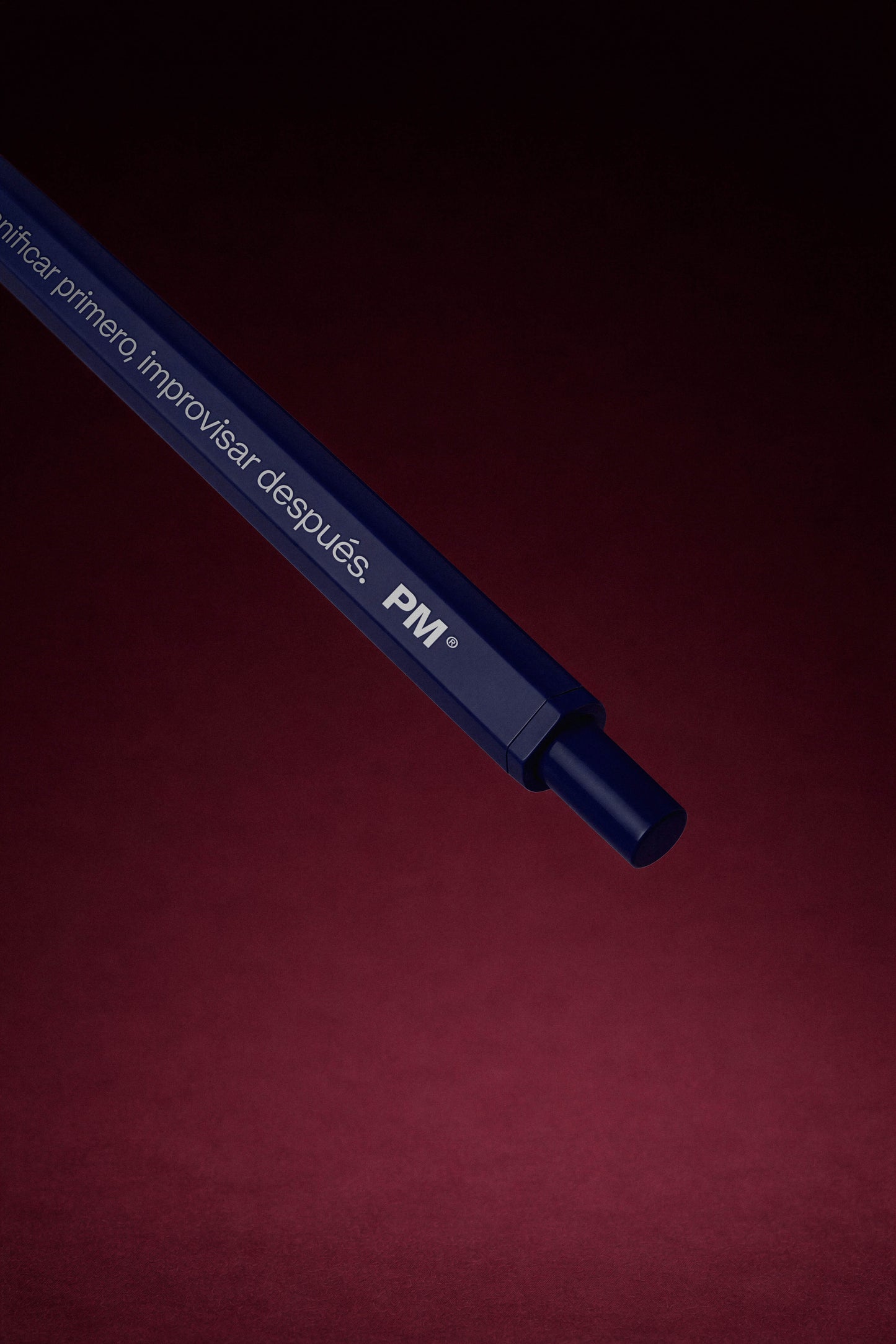 Bolígrafo de Aluminio Hexagonal - Azul