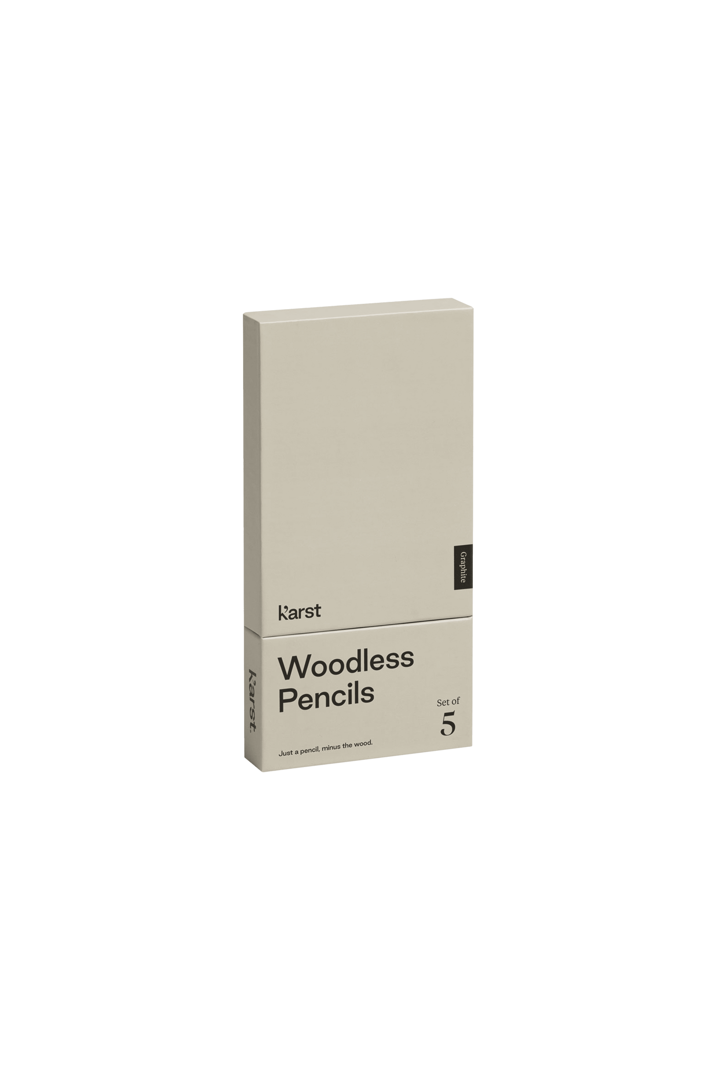 Set de 5 lápices sin madera Gris