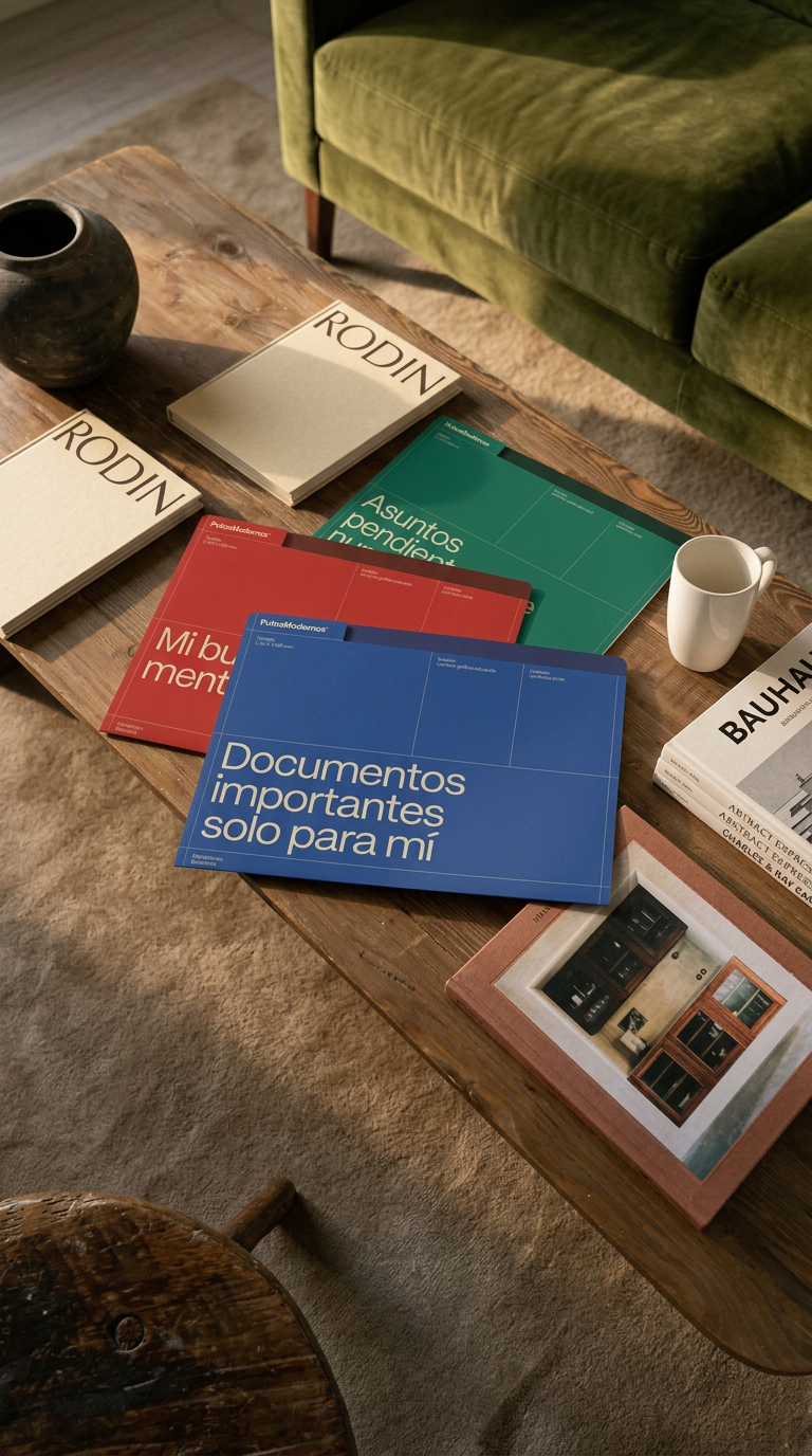 Carpeta – Documentos importantes - Azul