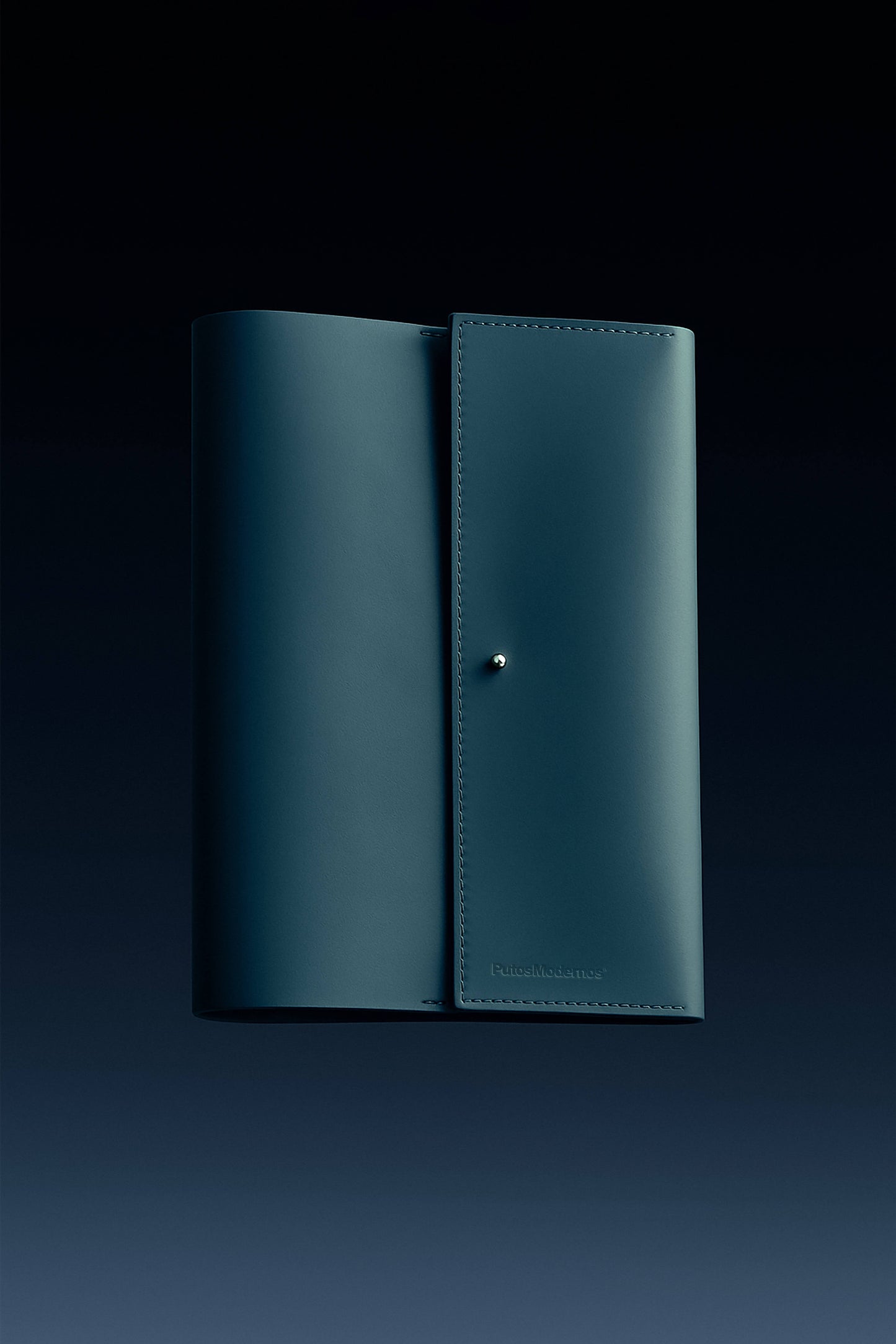 Funda piel reciclada Azul Industrial