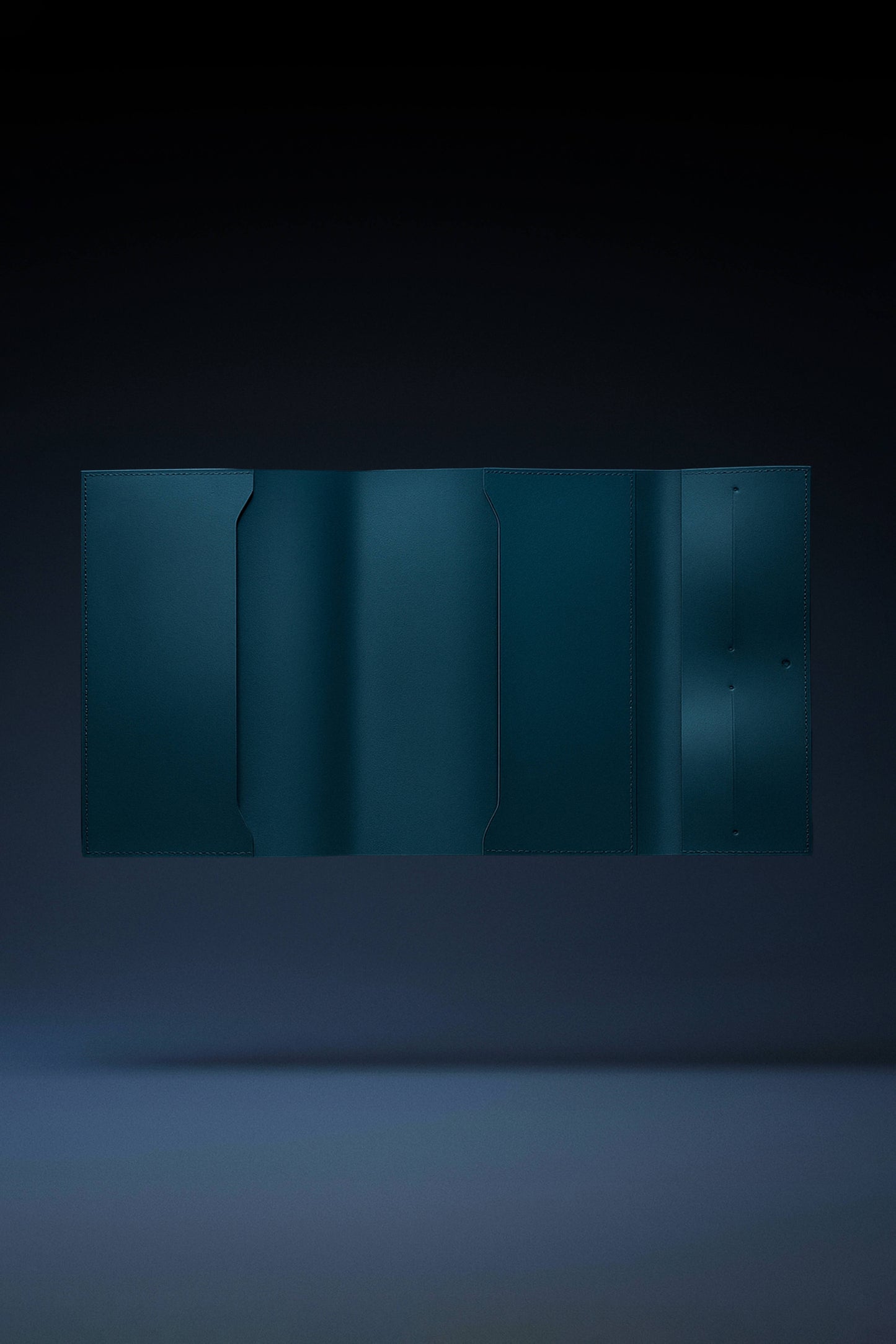 Funda piel reciclada Azul Industrial