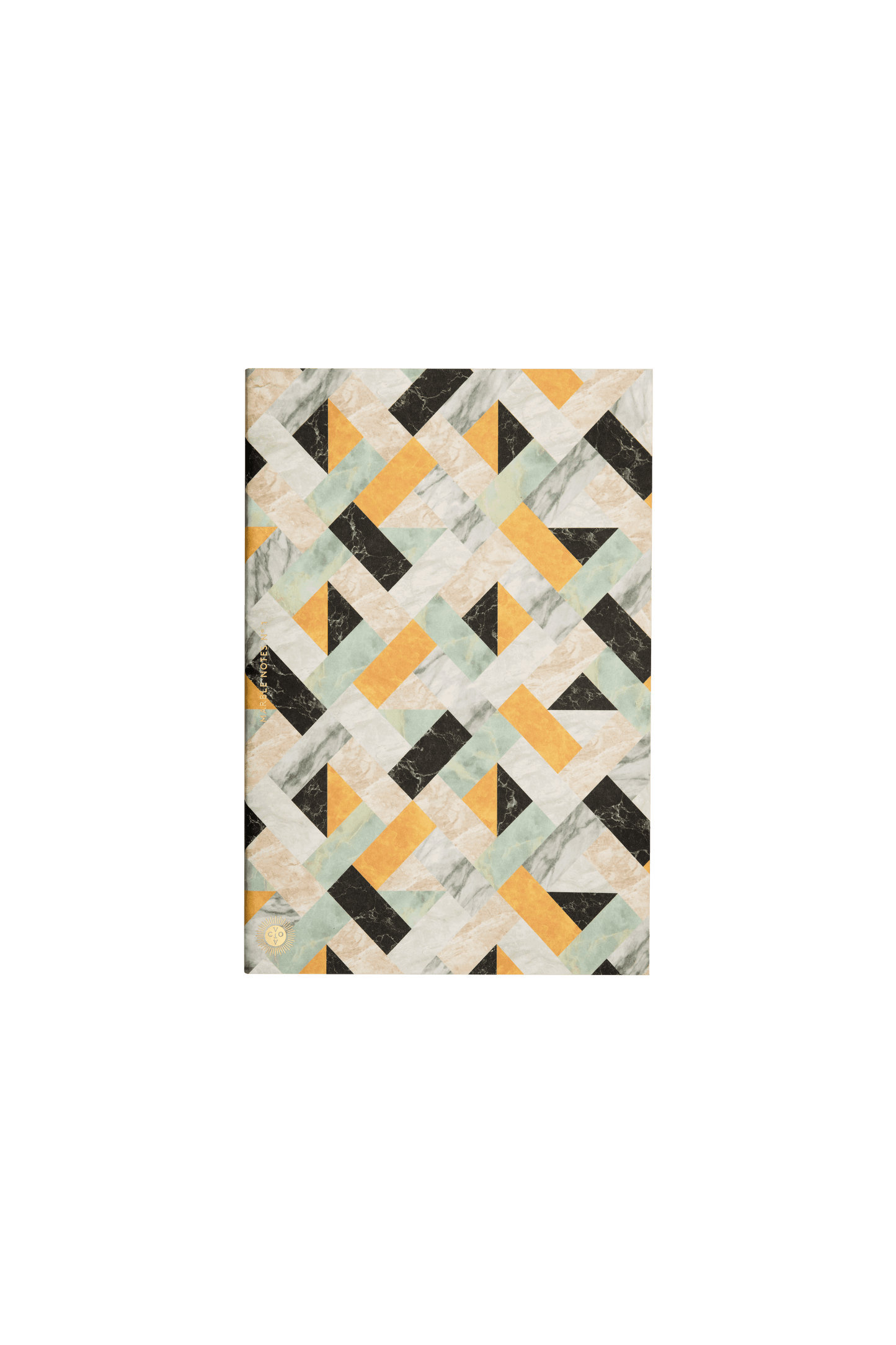 Cuaderno de Notas Mármol - Rayas (Amarillo)