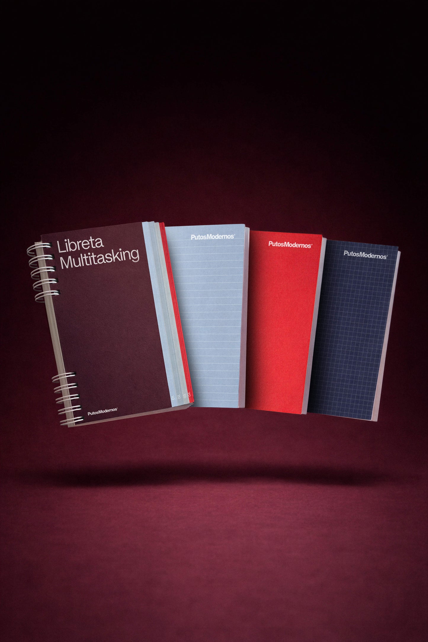 Kit Ultratasking: Libreta Multitasking + Libretas Rayas, Lisa y Cuadros