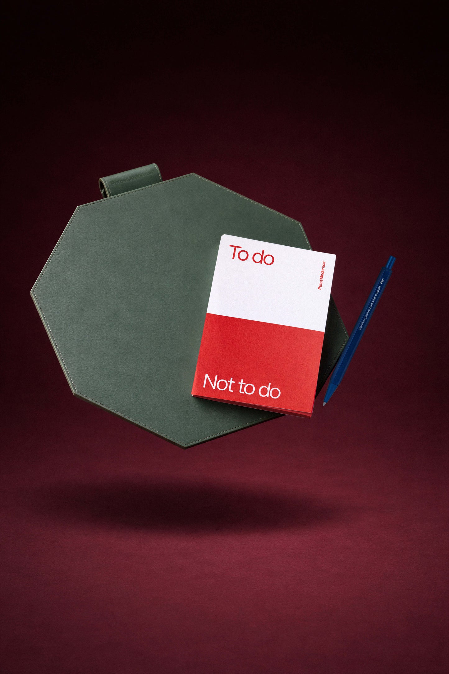 Pack Orden al caos: Mouse Pad + Bloc de notas To do / Not To Do + Bolígrafo de Aluminio Hexagonal - Azul
